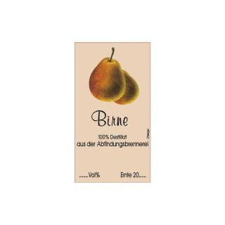 Etiketten, selbstklebend, Birne ivory, 250 Stck